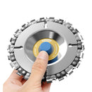 Drillpro 4 Inch Grinder Chain Disc 22 Tooth Wood Carving Disc For 100/115 Angle Grinder