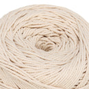 L350M D2mm Macrame Rope Natural Beige Cotton Twisted Cord Braided Wire For Hand Craft