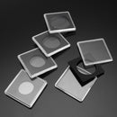 5 Sizes Clear Square Coin Capsule Box Quadrum Coin Holder 24.5mm to 40.5mm