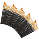 50 Pcs/set Painting Brushes Nylon Hair Brush for Acrylic Oil Watercolor Painting Artist Professional Painting Kits