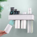 Magnetic Toothbrush Holder Bath Wall Mounted Toothpaste Caddy Stand Organizer