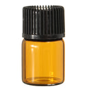 10Pcs 2ml Glass Amber Dripper Bottle For Essential Oils Aromatherapy Crafts