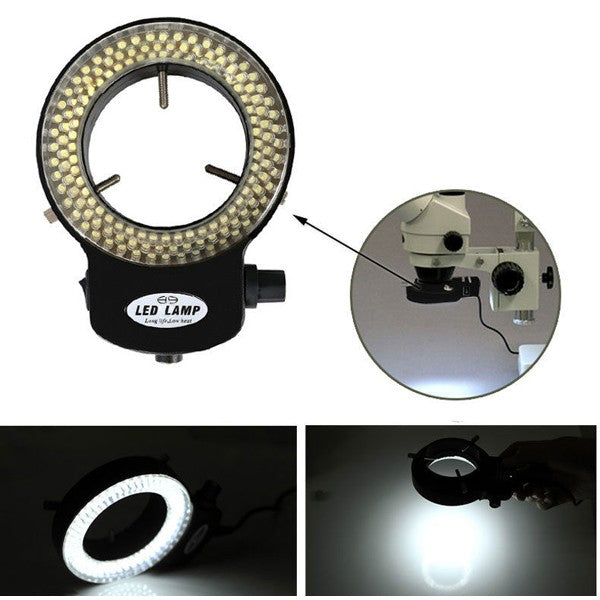 Adjustable 6500K 144 LED Ring Light Illuminator Lamp