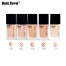 Genuine Music Flower 6 Colors Light Foundation BB Cream Long-lasting Moisturizer Refreshing Cheek Concealer Silky Waterproof Make up Base