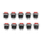 Wendao R13-507 125V 6A 16mm No Lock Self-reset Switch Push Button OFF/ON 10pcs