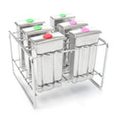 Stainless Steel Popsicle Mould Ice Pop Lolly Ice Cream Stick Holder 6 Molds
