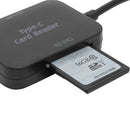3 in 1 USB SD TF Card Reader USB3.1 Type C Hub OTG Adapter For OnePlus 5 S8 Xiaomi6 PC Laptop