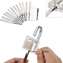 DANIU 16pcs Padlock Locksmith Training Starter Practice Kit Lock Unlocking Picks Hand Tool