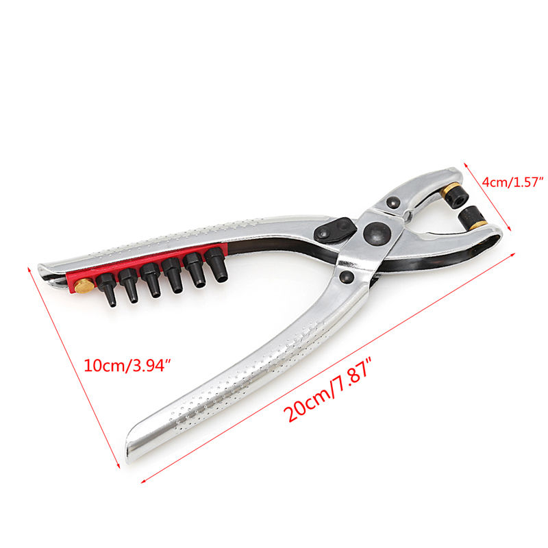 Rivets Eyelet Hole Punch Pliers Tool 100pcs Grommets For Shoes Bags Leather Belt