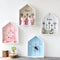 Vintage Parts Storage Box Key Holder Hooks House Hanging  Rack Shabby Chic Wall Mounted Decorations