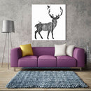Miico Hand Painted Oil PaintingsSimple Style-CSide Face DeerWall Art For Home Decoration Paintings