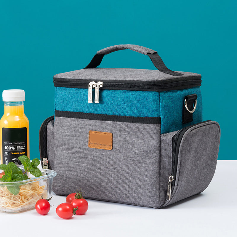 7.5L Outdoor Picnic Insulated Oxford Thermal Lunch Bag Food Cooler Case Tote Camping Hiking