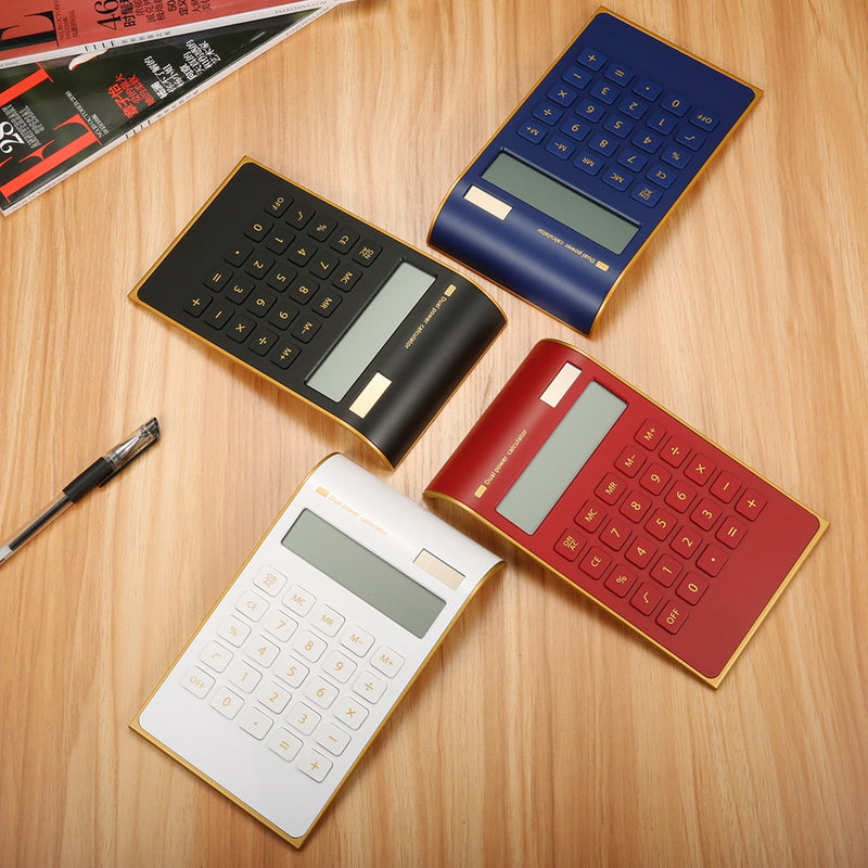 Electronic Solar Dual Power Calculator Ultra Thin 10 Digits Standard Function For Office School Use