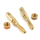 4PCS Cable Connector Screws Free Soldering Banana Pure Copper HI-FI Terminal For Speaker