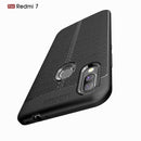 Bakeey Anti-fingerprint Litchi Silicone Soft Protective Case for Xiaomi Redmi 7/ Redmi Y3