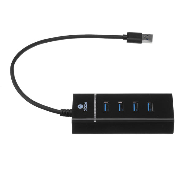 BIAZE HUB7 Aluminum Alloy High Speed Extension USB 3.0 to 4-Port USB 3.0 OTG HUB Adapter