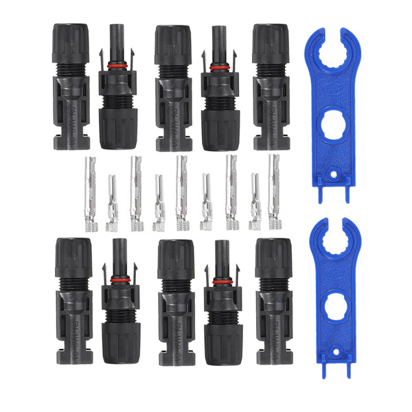 15pairs MC Connector Male Female 30A 1000V With 1pair MC Spanner Solar Panel Branch Series Connect Solar System