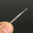 Drillpro DB-M3 10pcs 1.3mm-3.175mm Carbide End Mill Engraving Bits for CNC PCB Rotary Burrs