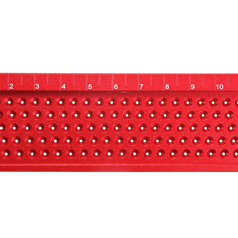 Aluminium Alloy T-260 Hole Positioning Metric Measuring Ruler 260mm Precision Marking T-Rule Scriber Ruler Woodworking Tool
