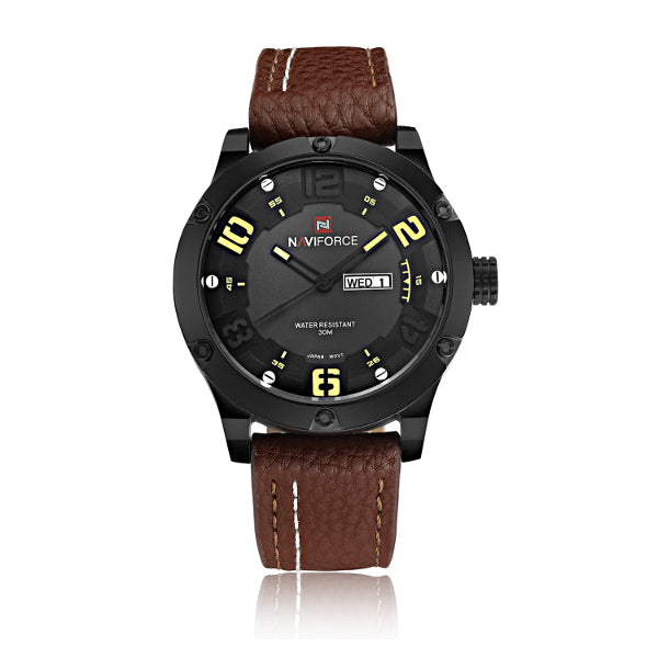 Naviforce 9070 Fashion Men Date Week Military Sport Quartz Wrist Watch