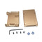 Armor Aluminum Alloy Case Gold Protective Shell without Fan Version for Raspberry Pi 4 Model B Only