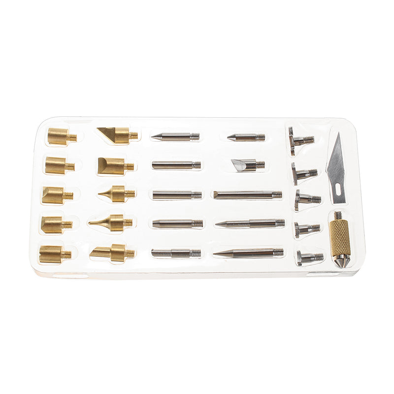 41Pcs 60W Electric Soldering Iron Wood Burning Pen Soldering Tools Kits 39x Assorted Tips Set Craft  + Bag