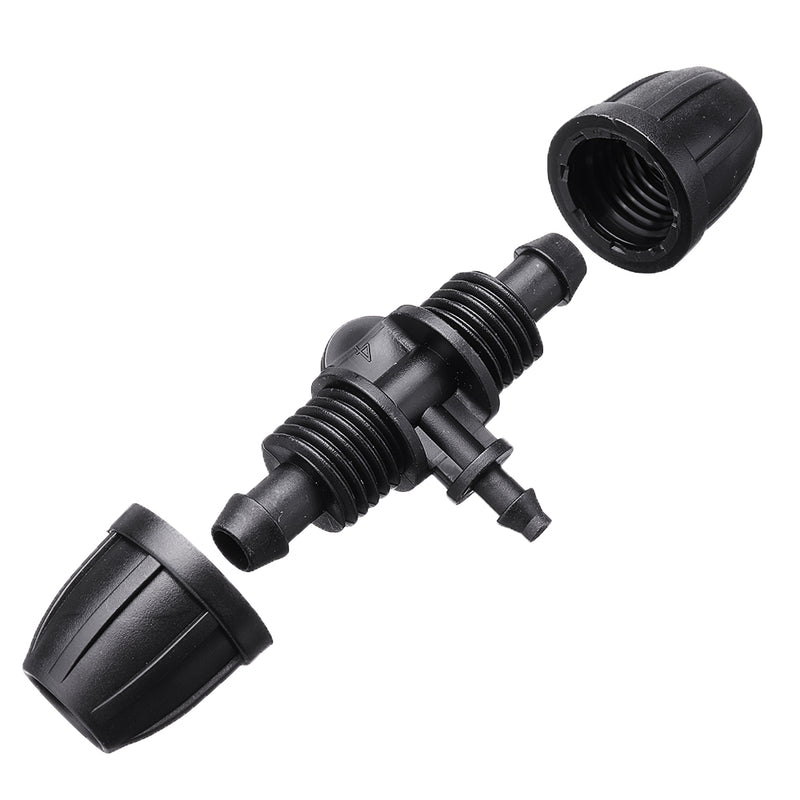 50Pcs Micro Spray Pipe Joint Two Way Plug Head Drip Irrigation Atomization Nozzle Garden Tools Hose 8/11 Hose Connectors
