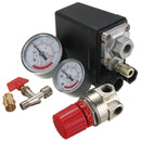 7.25-125PSI Air Compressor Pressure Switch Air Valve Manifold Compressor Regulator Gauges 240V