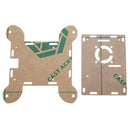 3Pcs Black Acrylic Wall Mounted Protective Case Support Cooling Fan for Raspberry Pi 4 Model B