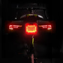 WILD MAN Bike Sound bluetooth Taillight USB Rechargeable Waterproof Play Music Stereo Volume Cont