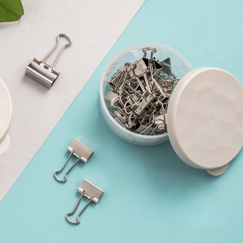 Jordan&Judy YD0018 Metal Binder Clips Long Tail Clips Paper Clips 15Pcs/Box L Size 30Pcs/Box S Size Spring Clips Paper Filing Grip Clamps Office Stationery Binding Supplies