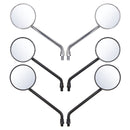 Diameter 85mm Retro Round Rearview Motorcycle Mirrors Long/Short Handle For Harley Davidson