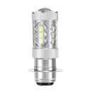 H6 16LED 80W 6000K Super White LED Headlight Bulb For Motorcycle ATV