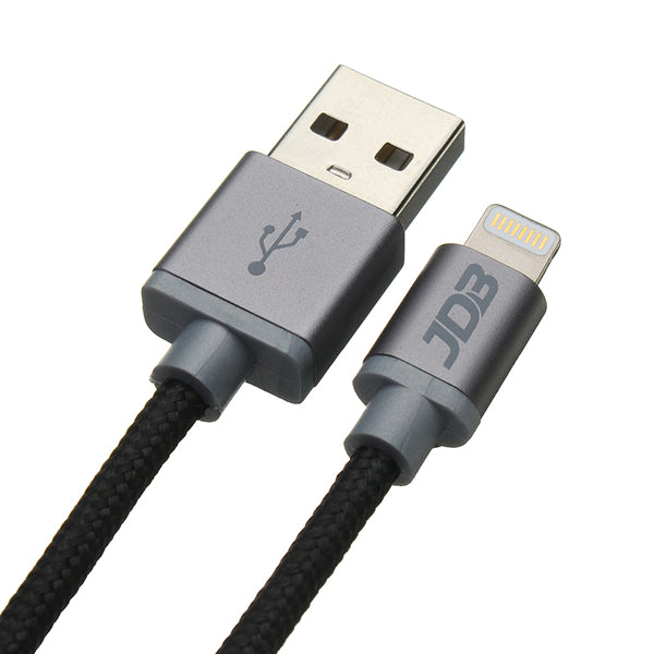 JDB 2.4A 1M Lightning for Braided Fast Charging Data Cable For iPhone X 8 8Plus 7Plus iPad Pro