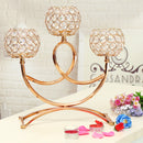 Crystal Candlestick Glass Candle Holder Party Wedding Decorations