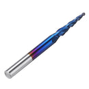 Drillpro NACO-blue R0.25/ R0.5/ R0.75/ R1.0 *20*D6*50 2 Flutes Ball Nose Milling Cutter