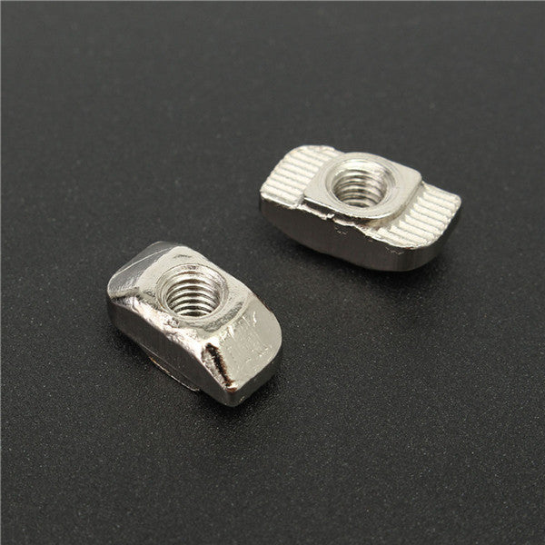 50pcs M5 T Sliding Nut Block for 3030 Aluminum Profile Zinc Coated Plate Aluminum Accessories