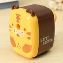 Practical Tiger Panda Animal Shaped Mini Manual Pencil Sharpener Gifts For Students Childrens