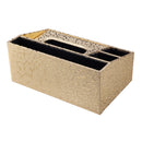PU Leather Multi-function Tissue Box Desktop Living Room Remote Control Box Wooden Storage Paper Extractio