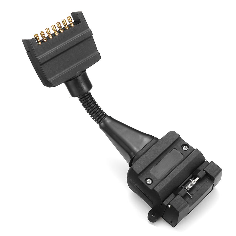 7Pin Female To 12Pin Male Trailer Adapter Electric Tow Converter Plug