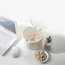 Push-button Desktop Trash Can Home Office Creative Plastic Trash Can Bag