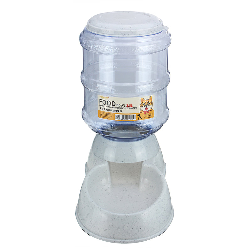 3.8L Automatic Pet Feeder Food Feeder Dog Cat Water Dispenser Drink Bowl