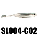 SeaKnight SL004 4pcs/bag 6g 100mm/3.9in T-Tail Soft Fishing Lure Bass Fishing Carp Bait