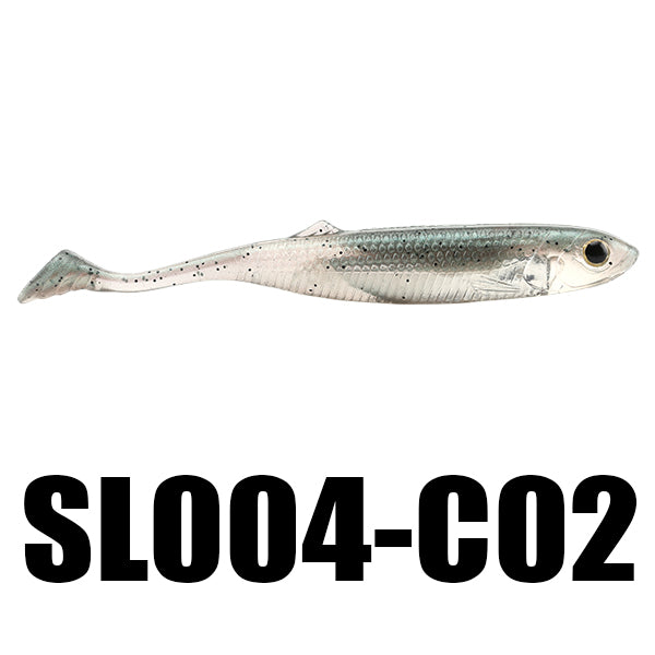 SeaKnight SL004 4pcs/bag 6g 100mm/3.9in T-Tail Soft Fishing Lure Bass Fishing Carp Bait
