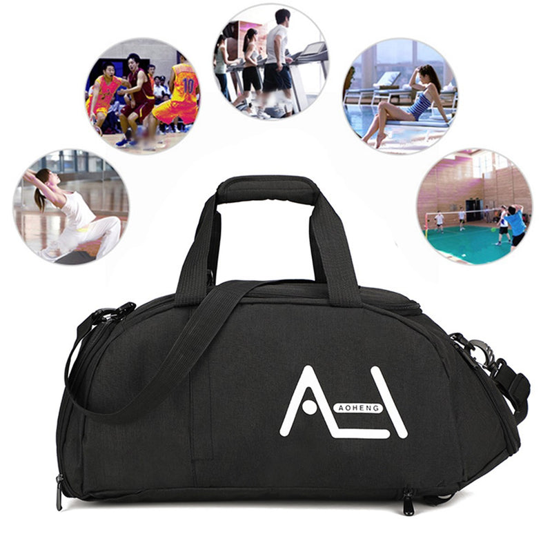 AoluHeng Multifunctional Waterproof Sports Fitness Yoga Backpack Outdoor Travel Gym Shoulder Bag Shoes Bag