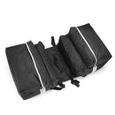 Motorcycle Black Canvas Saddlebags Saddle Swingarm Bag Left Right Side Scooter ATV Tool Bags