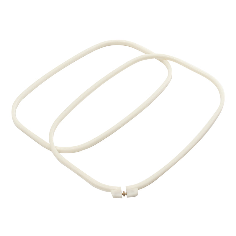 Plastic Embroidery Frame Two Layer Cross Stitch Hoop Ring Sewing Tool Rectangle