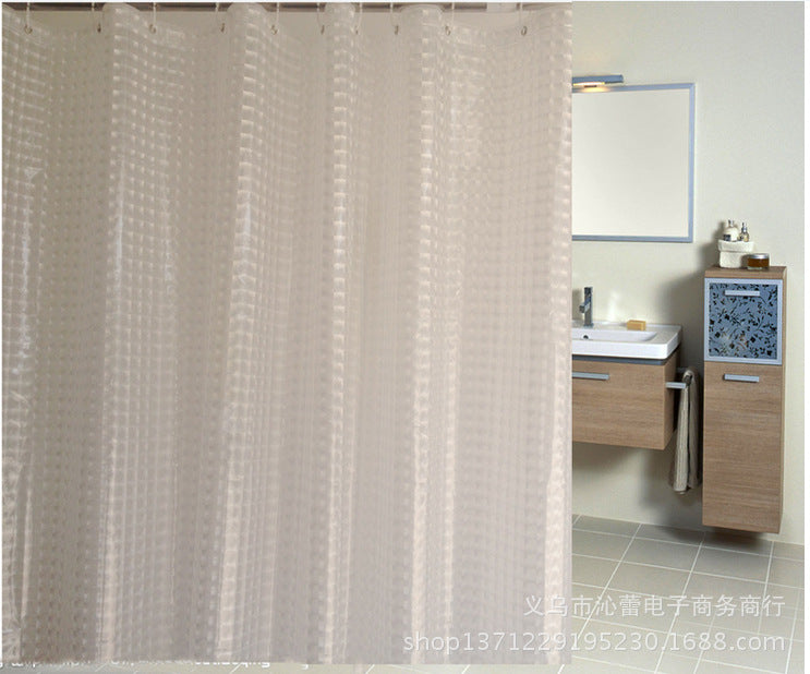 3D Cat Eye Shower Curtain Thick Waterproof