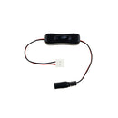 2Pin Connector DC Female Plug With Switch Black White 8mm/10mm