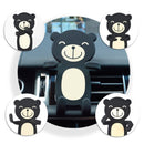 Carton Bear Silicone Flexible Car Air Vent Holder Phone Mount for iPhone X Samsung S8 Xiaomi 6 GPS